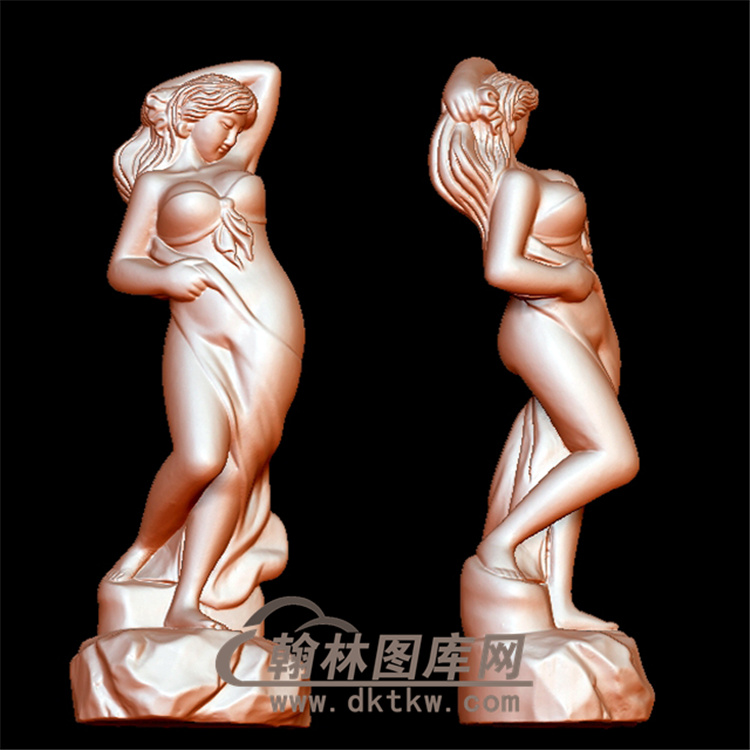 现代美女立体圆雕图（YXF-159)展示