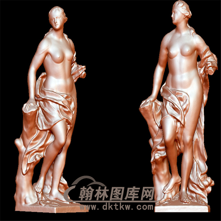 西方人物雕塑立体圆雕图（YXF-173)展示