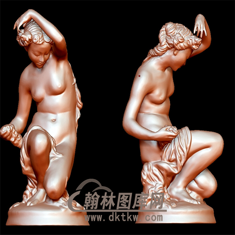 西方人物雕塑立体圆雕图（YXF-184)展示