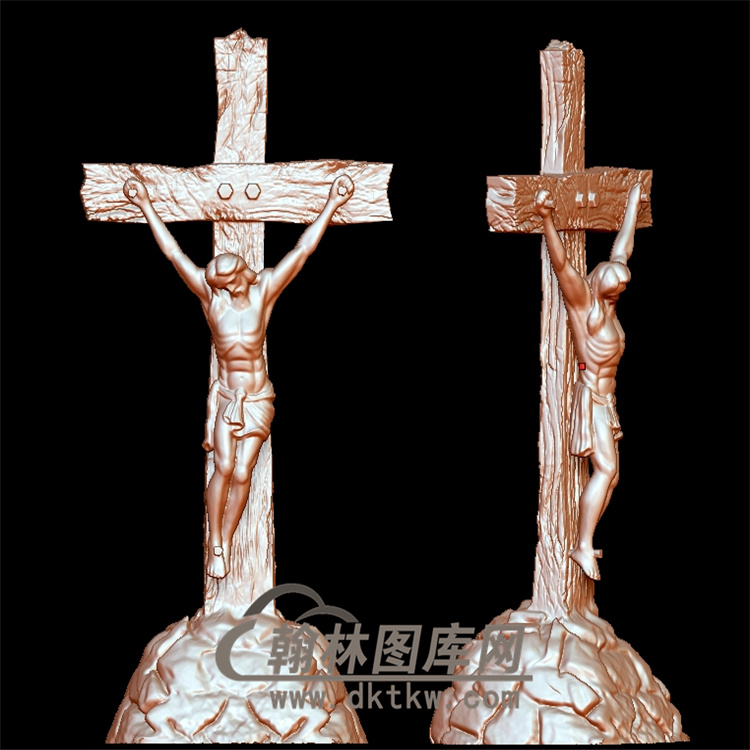 耶稣十字架立体圆雕图（YXF-188)展示