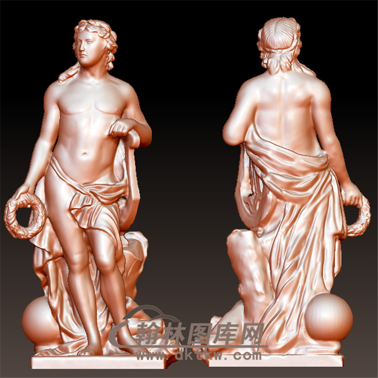 古希腊罗马雕塑美男子立体圆雕图（YXF-202)展示