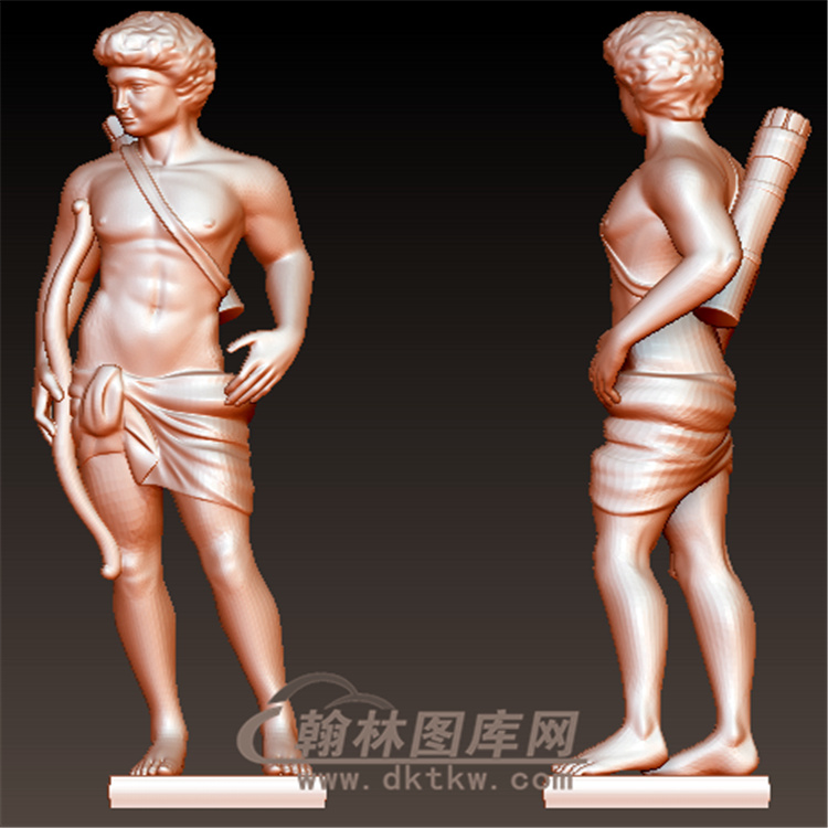 罗马人雕塑立体圆雕图（YXF-206)展示