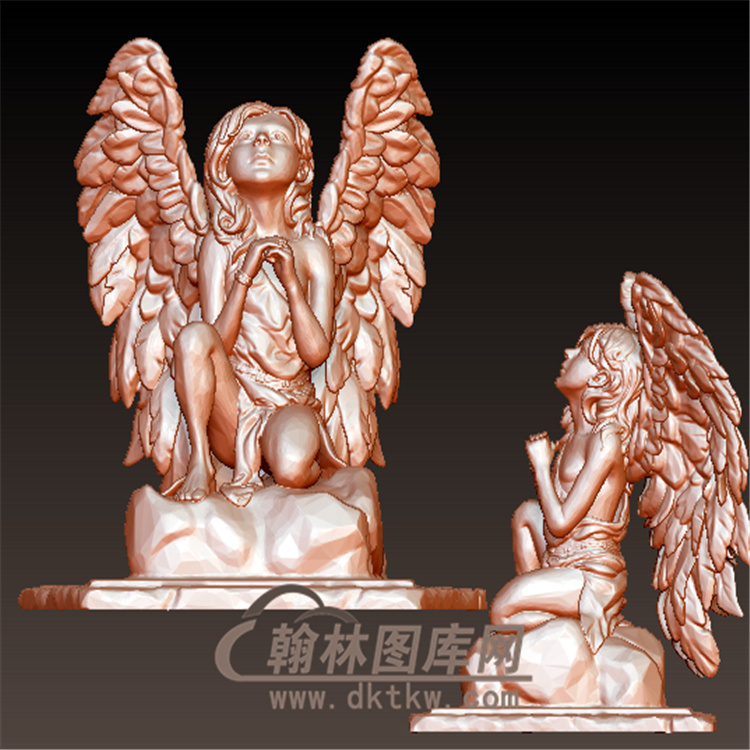 祈祷小天使立体圆雕图（YXF-212)展示