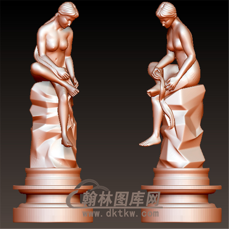 西方雕塑人物立体圆雕图（YXF-216)展示