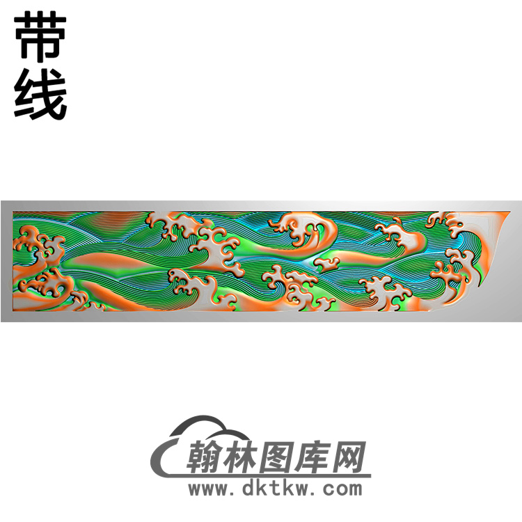 浪花横梁精雕图（MBHL-1323）展示