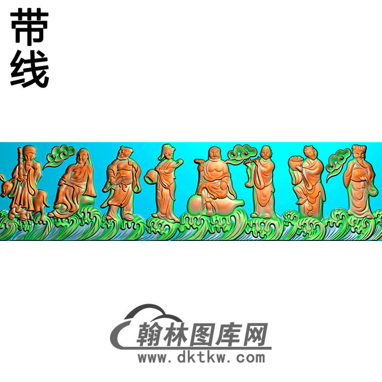 八仙横梁精雕图 （MBHL-1366）展示