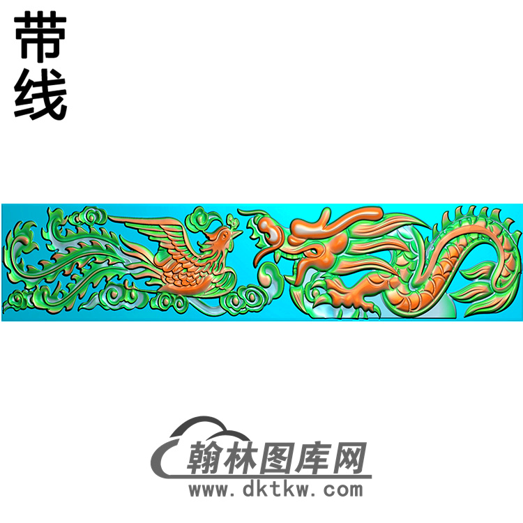 龙凤横梁精雕图  （MBHL-1380）展示