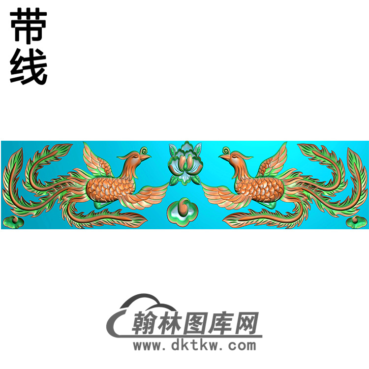 双凤横梁精雕图（MBHL-1382）展示