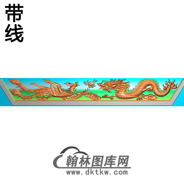 龙凤横梁精雕图（MBHL-1428）展示