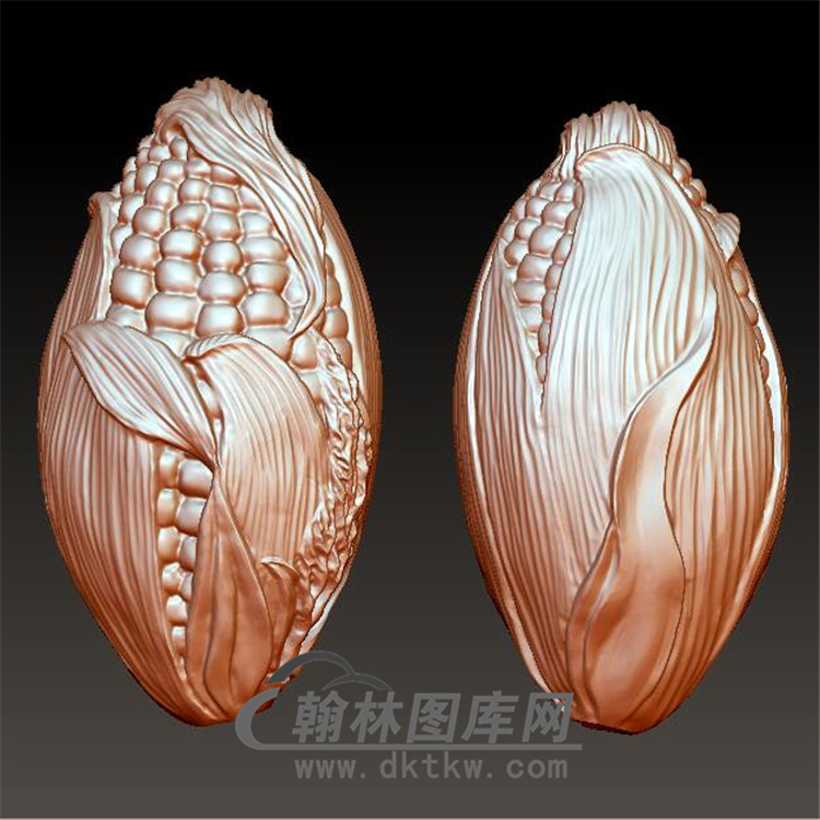 核雕玉米立体圆雕图（ZH-005)展示
