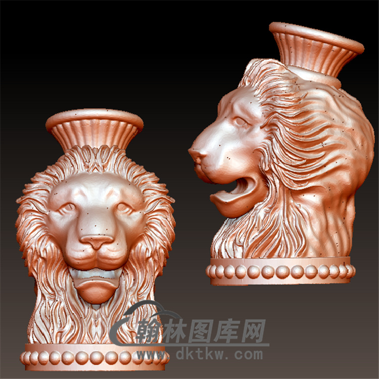 狮子头立体圆雕图(YSZ-027)展示