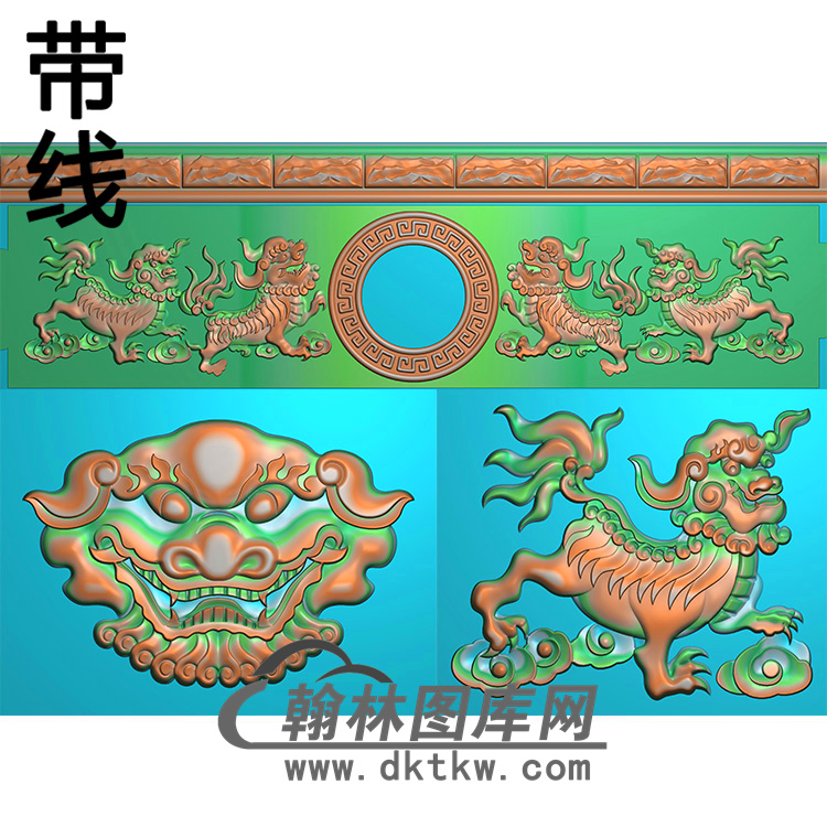 狮子寿盒精雕图(GHH-058)展示