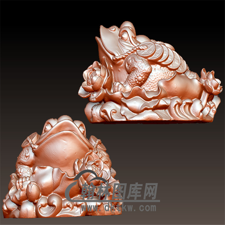 金蟾立体圆雕图（YJC-005)展示