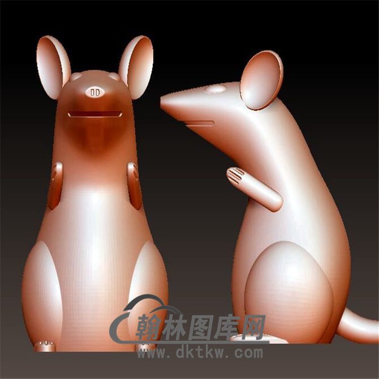 老鼠立体圆雕图(YS-024)展示