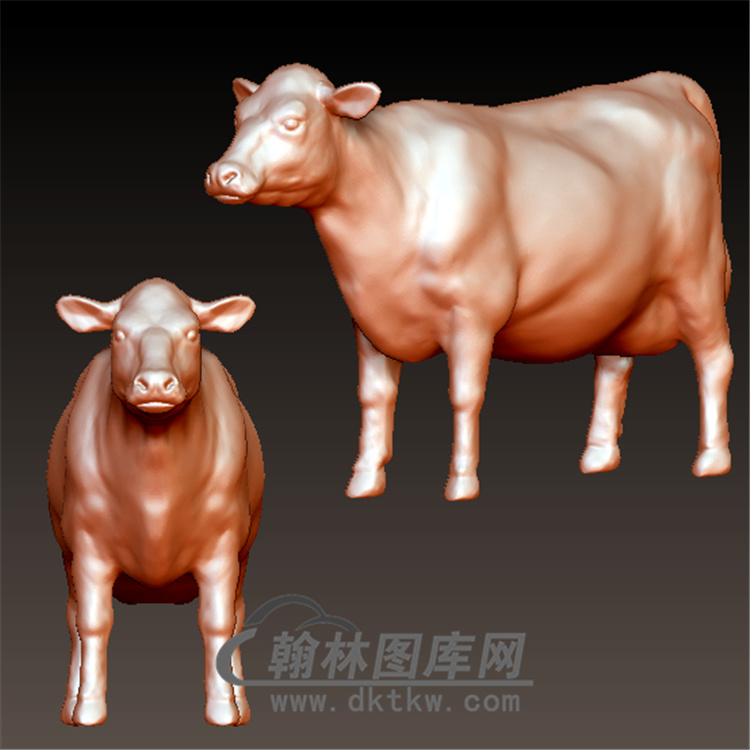 牛立体圆雕图(YN-042)展示