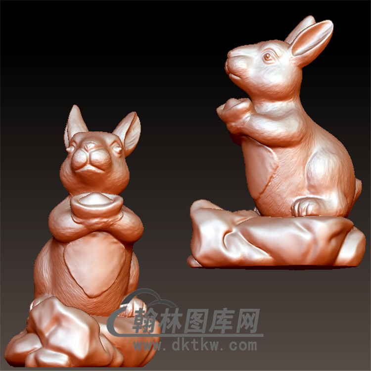 兔立体圆雕图(YT-001)展示