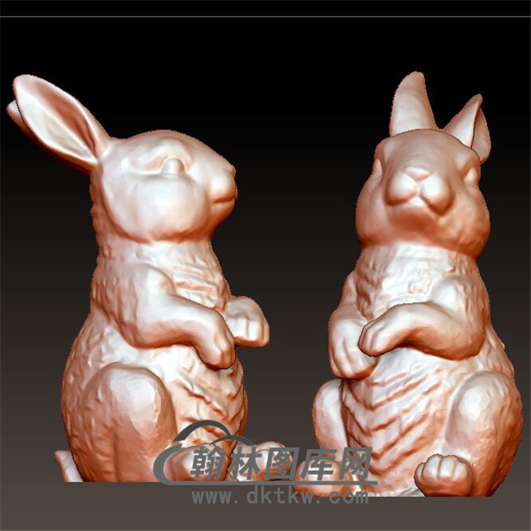 兔子模型立体圆雕图(YT-025)展示