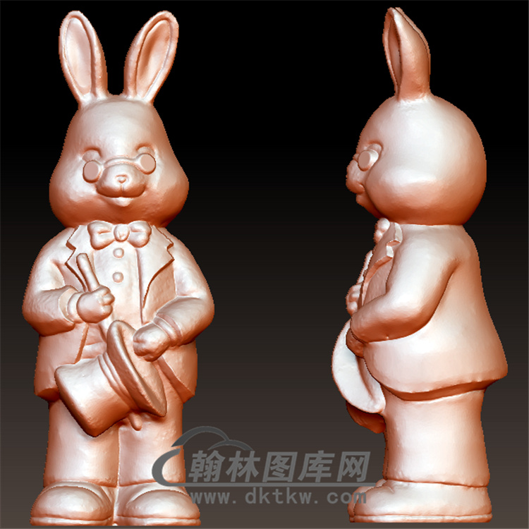 兔子先生立体圆雕图(YT-029)展示