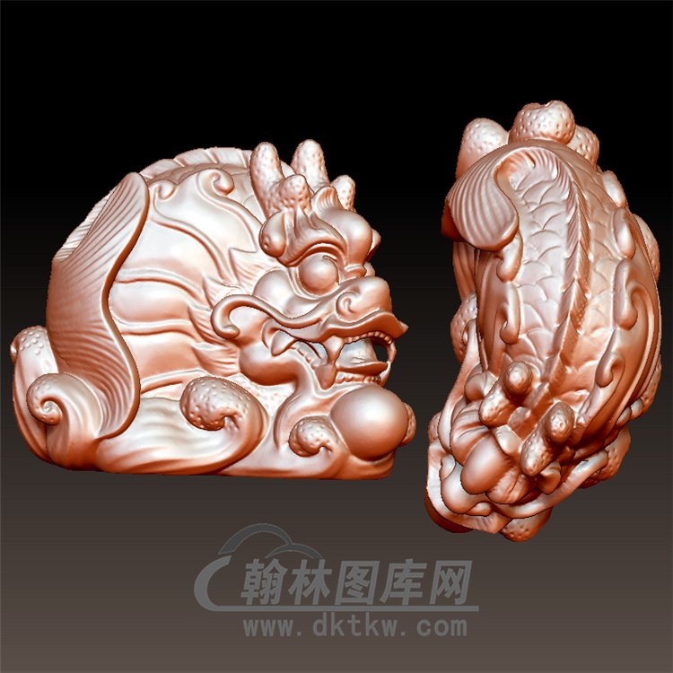 龙鱼立体圆雕图（YL-039)展示