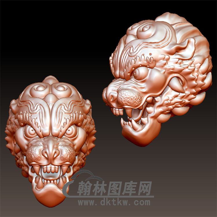 饕餮立体圆雕图（YL-061)展示