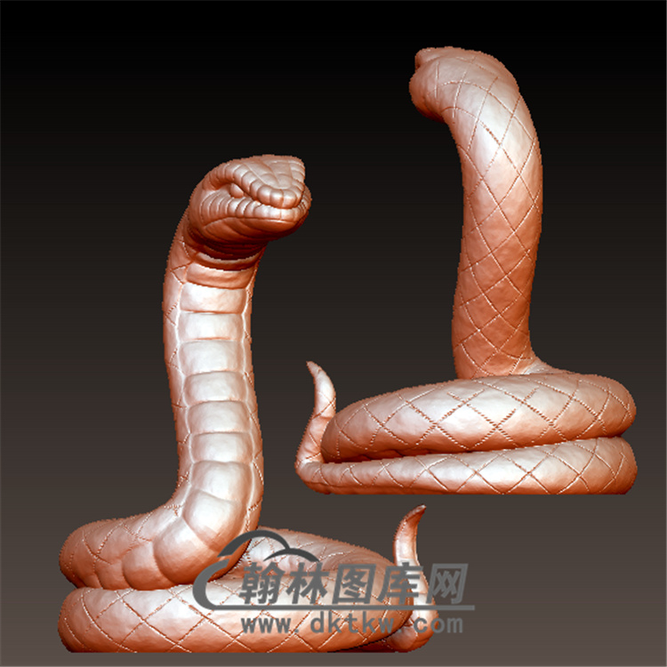 蛇立体圆雕图(YS-001)展示