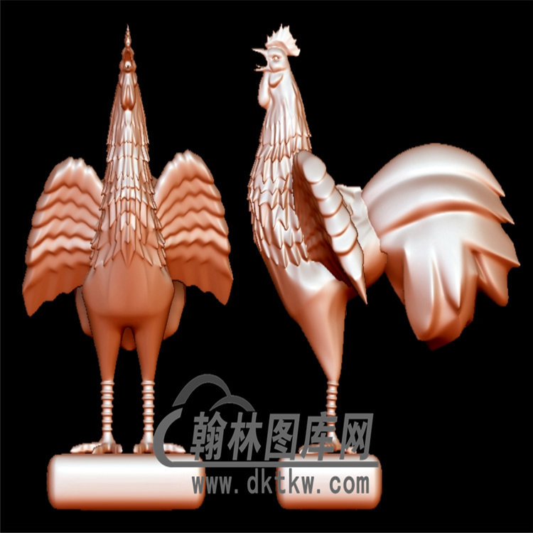 鸡立体圆雕图（YJ-004)展示