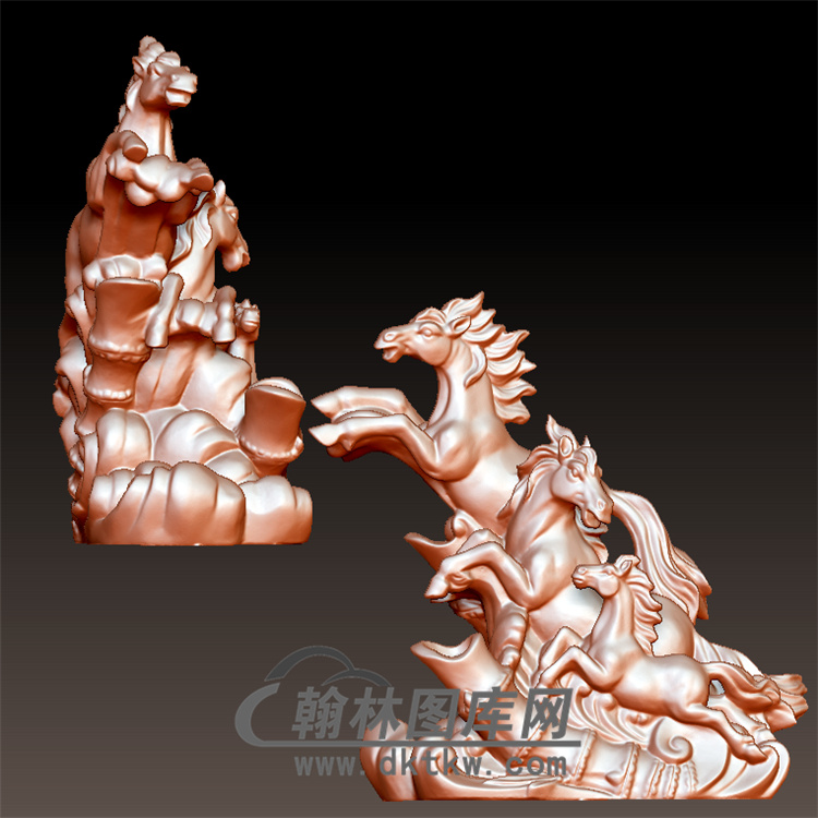 马立体圆雕图(YM-003)展示