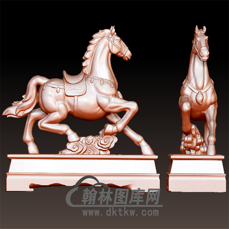 底座马立体圆雕图(YM-038)展示