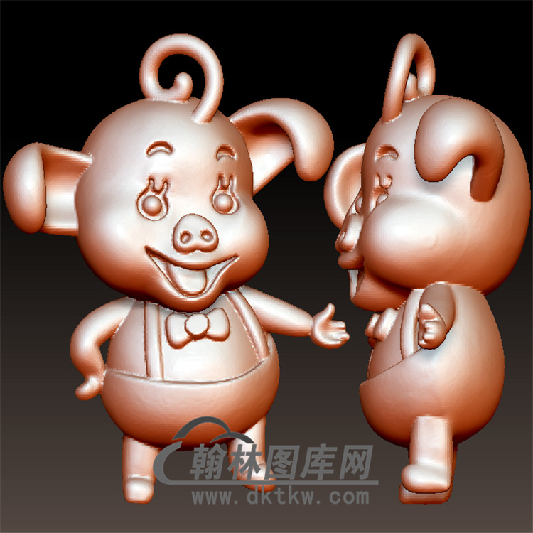 卡通猪八戒立体圆雕图(YZ-028)展示