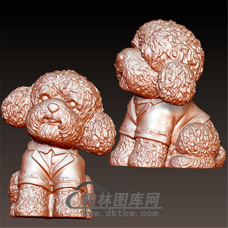 狗立体圆雕图（YG-003）展示