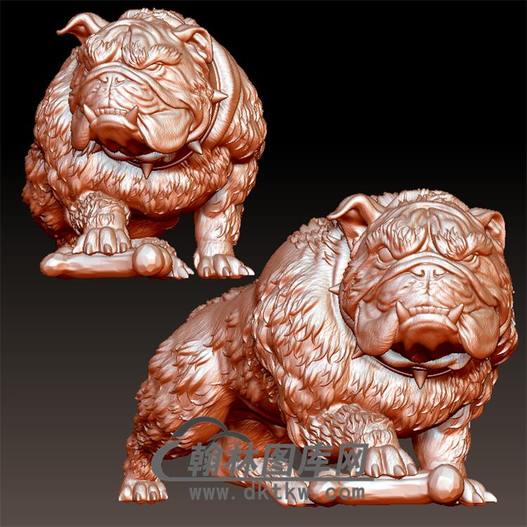 狗立体圆雕图(YG-005)展示