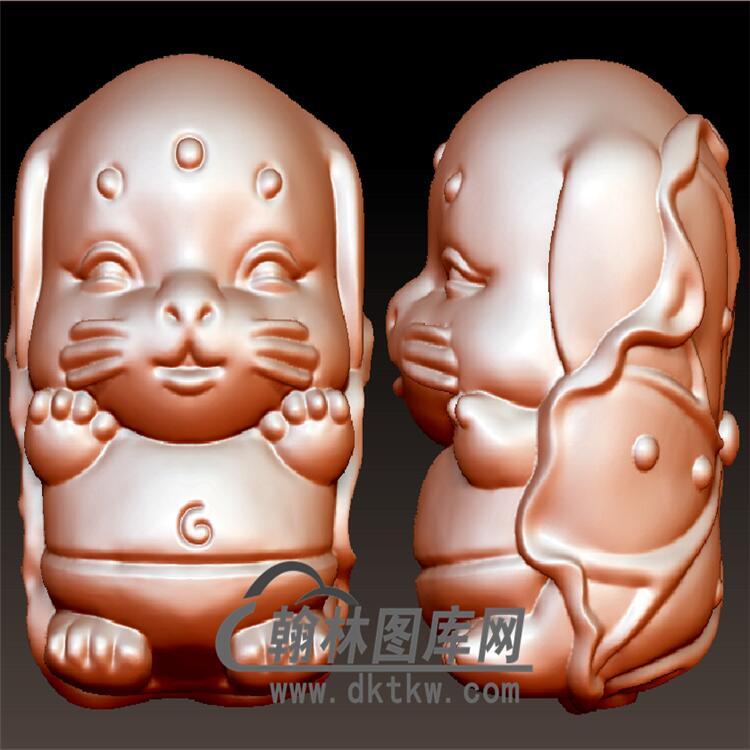 狗立体圆雕图(YG-021)展示