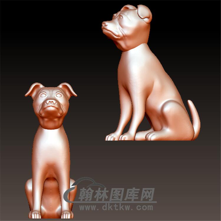 狗立体圆雕图(YG-032)展示