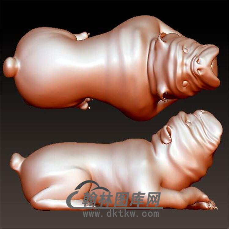 狗立体圆雕图(YG-058)展示