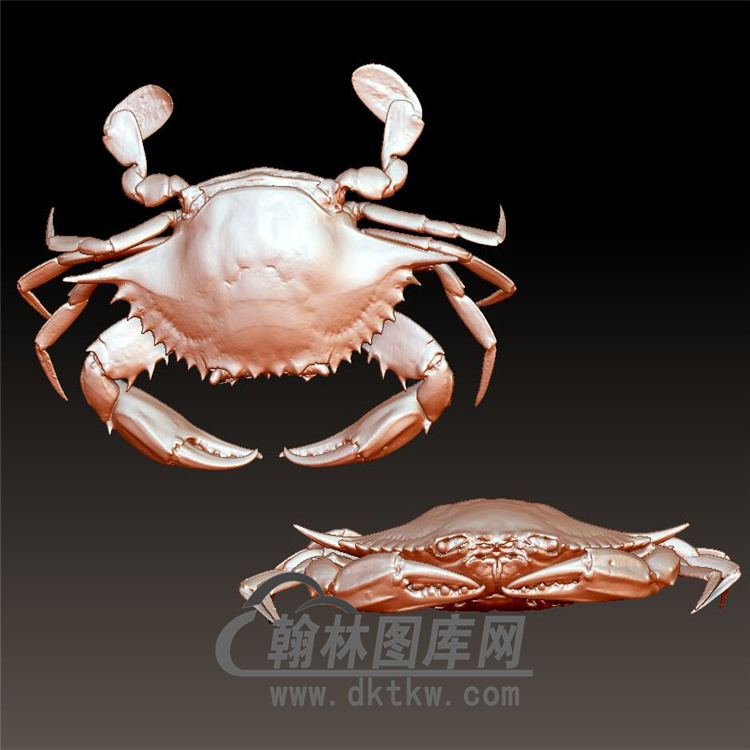 螃蟹立体圆雕图(YDW-025)展示