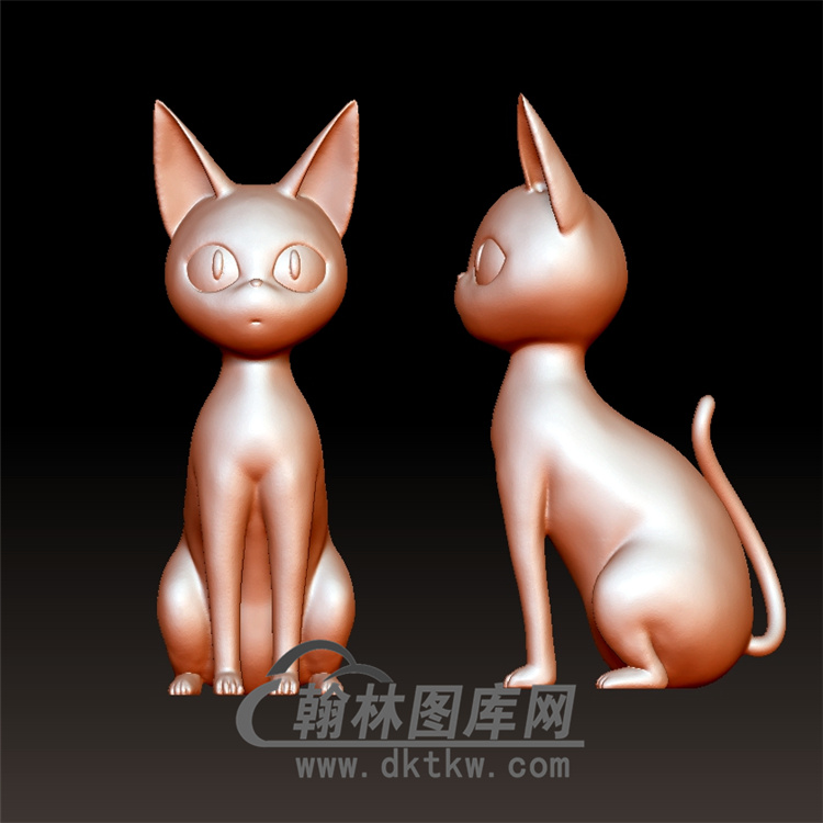 猫立体圆雕图(YDW-030)展示