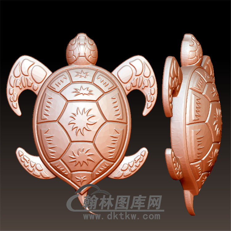 乌龟立体圆雕图(YDW-038)展示