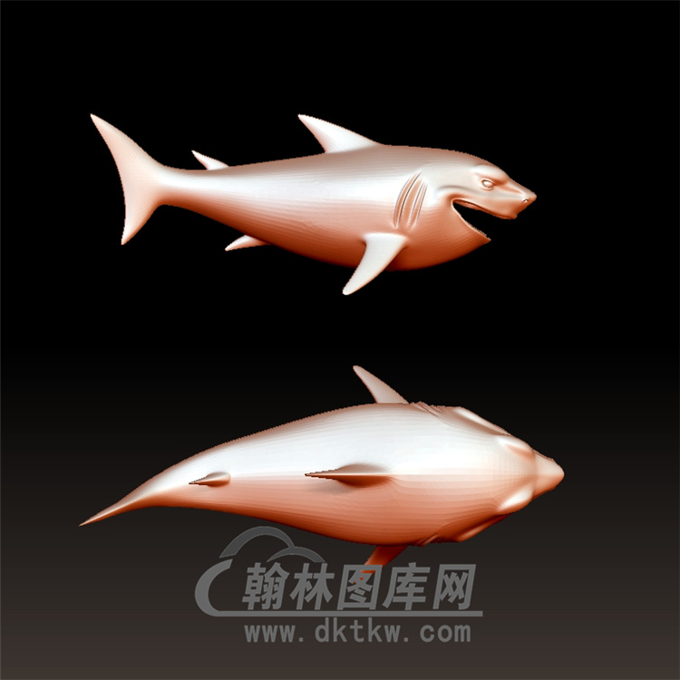 鲨鱼立体圆雕图(YDW-043)展示