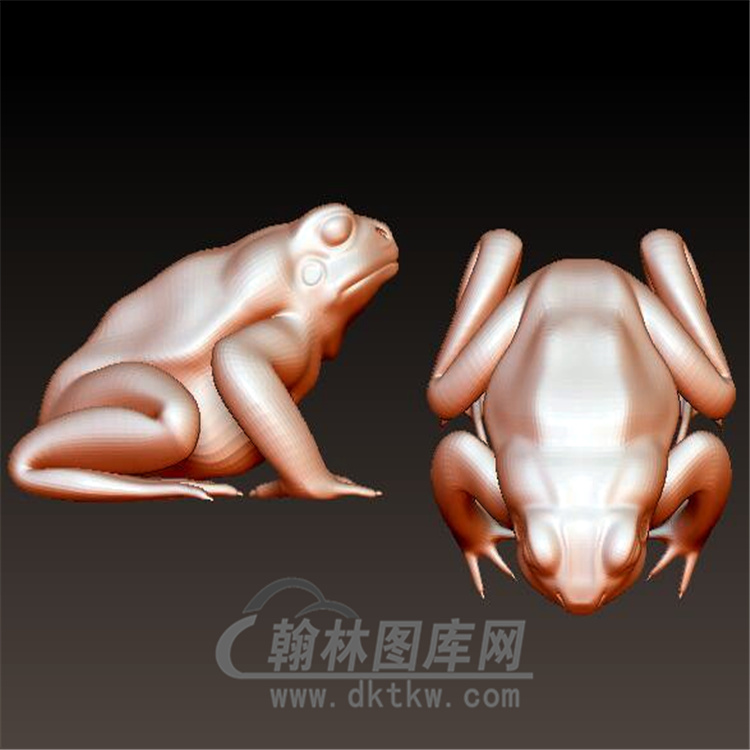 青蛙立体圆雕图(YDW-056)展示
