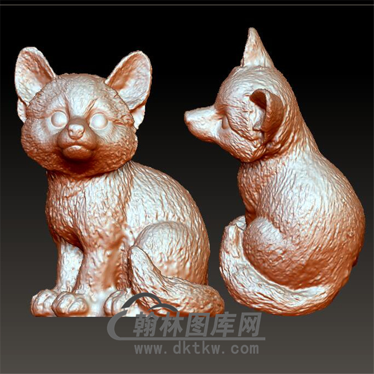 小熊猫立体圆雕图(YDW-073)展示