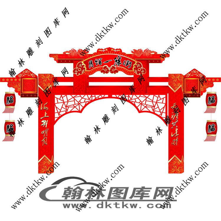 镂空花格图（LK-010)展示