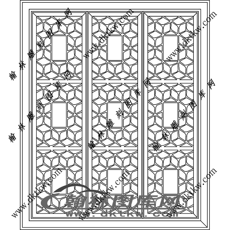 镂空花格图（LK-024)展示