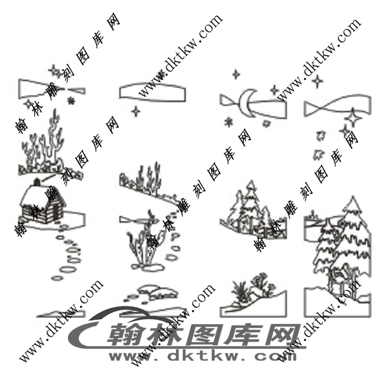 镂空花格图（ZLK-951)展示