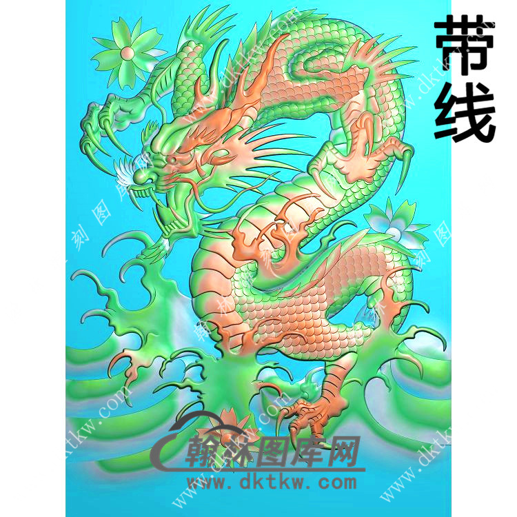 麟龙46牌带线精雕图（GLF-466)展示