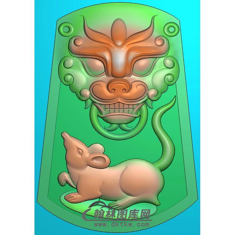 望子成龙挂件精雕图（GS-022）展示