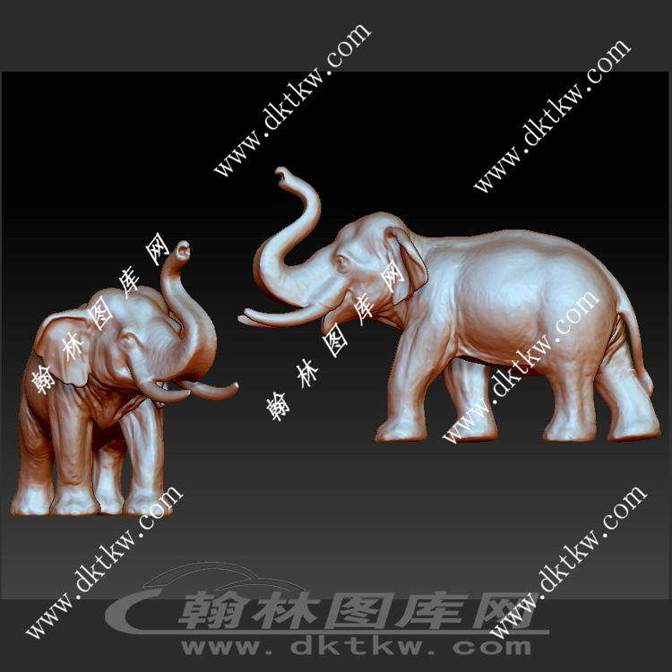 大象立体圆雕图（SKT-928）