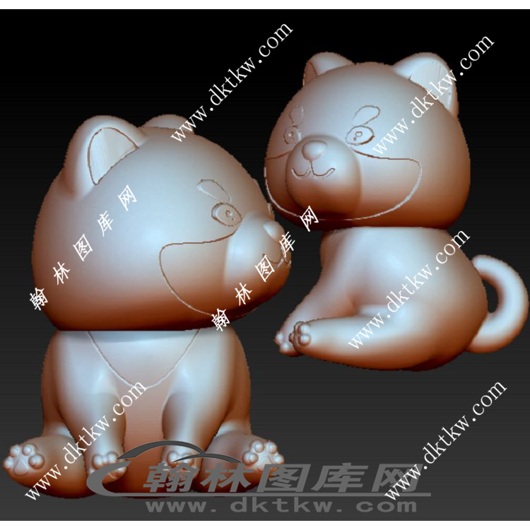 小狗立体圆雕图（RNG-066）展示