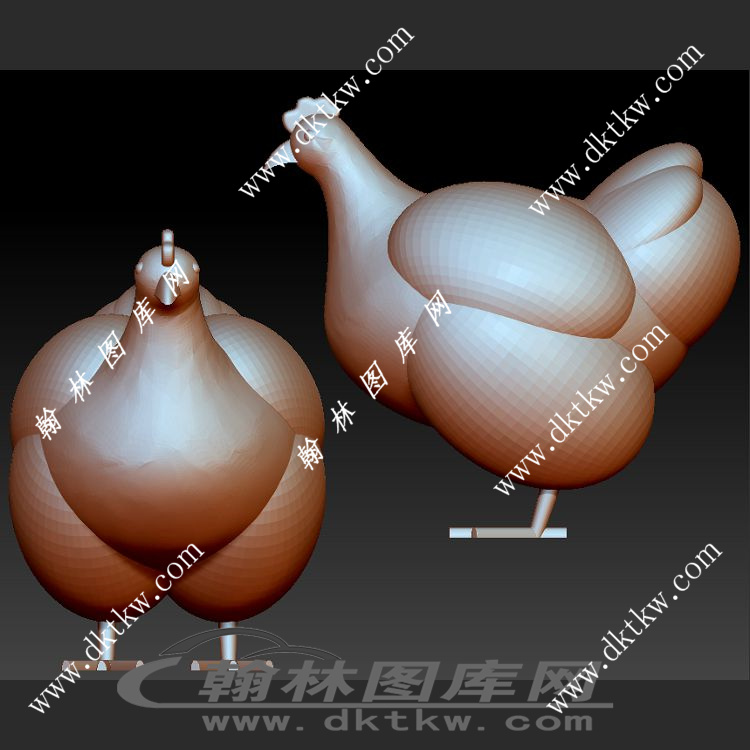 母鸡立体圆雕图（SKT-1052）展示