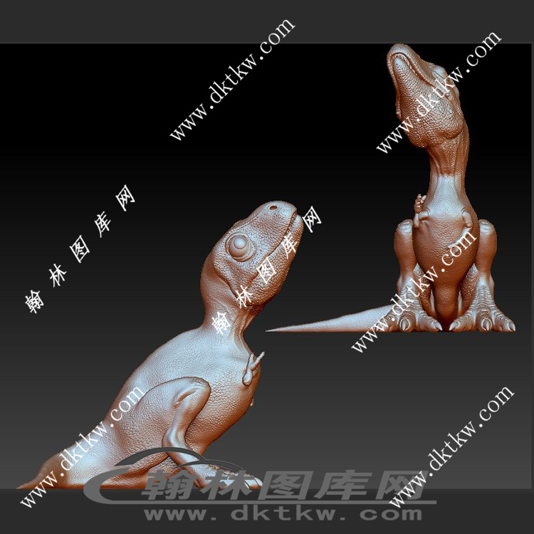 幼年期霸王龙立体圆雕图（SKT-225）展示