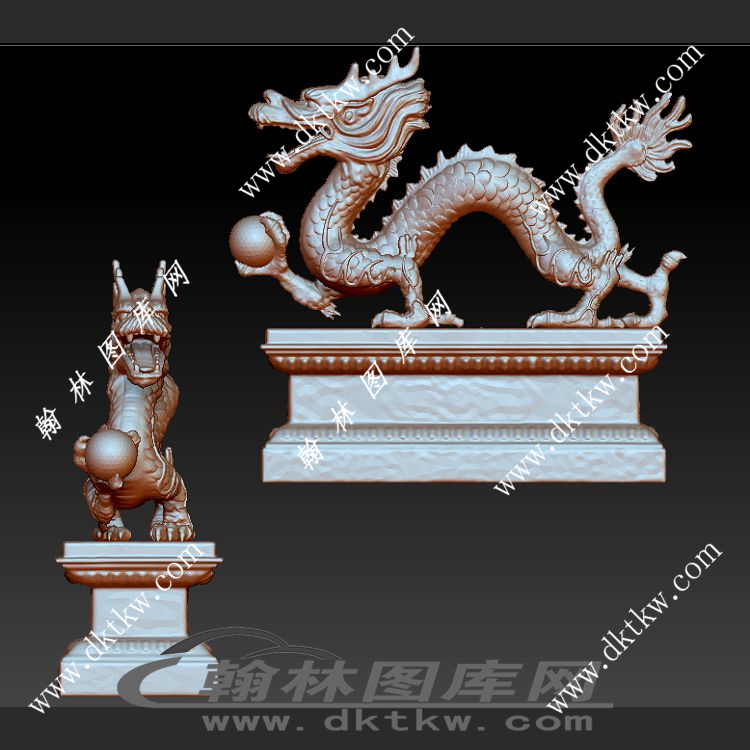 中国龙立体圆雕图（SKT-600）展示